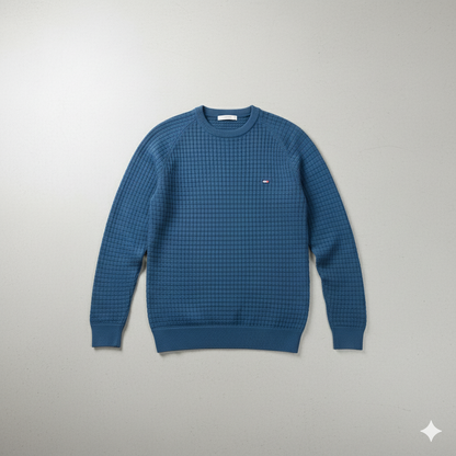Herren Baumwollpullover mit Karomuster | Modern & Bequem