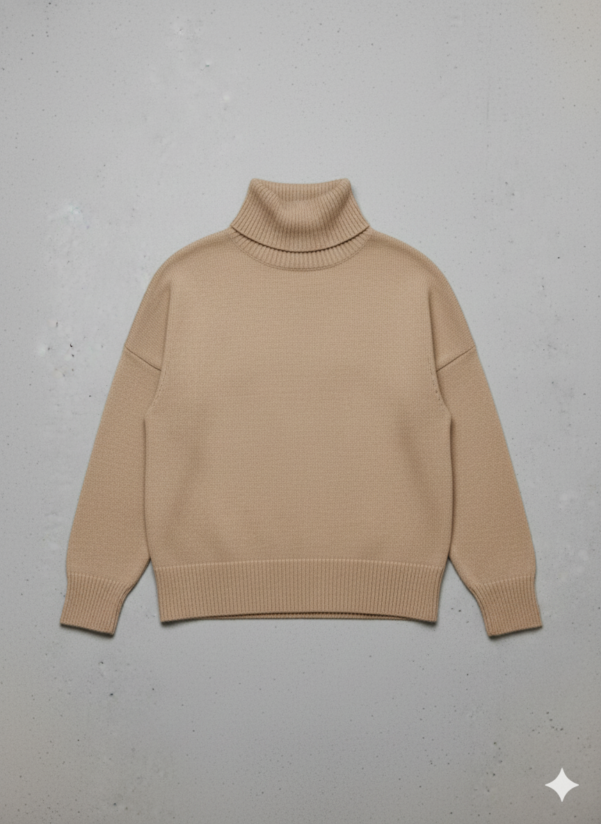 Kuscheliger Damenpullover mit Rollkragen | Warm für Herbst/Winter