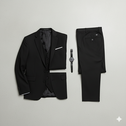 Herren Anzug 3-teilig | Slim Fit Business & Elegant