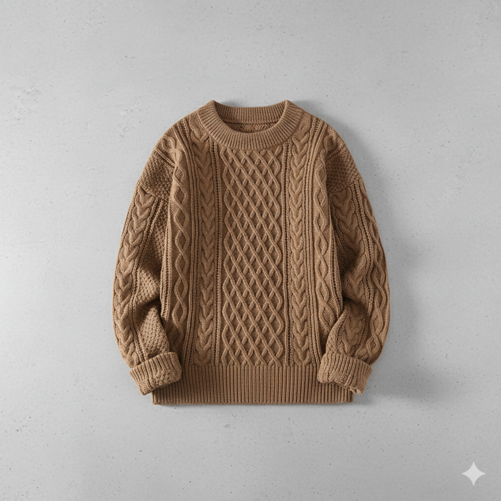 Herren Strickpullover mit Strukturmuster | Modern & Warm | Winter