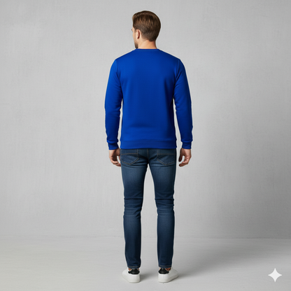 Herren Sweatshirt mit Rundhalsausschnitt