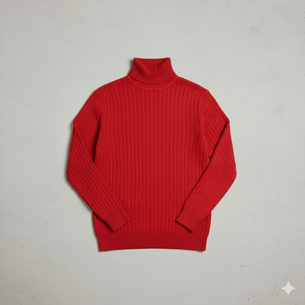 Feiner Herren Strickpullover mit Rollkragen