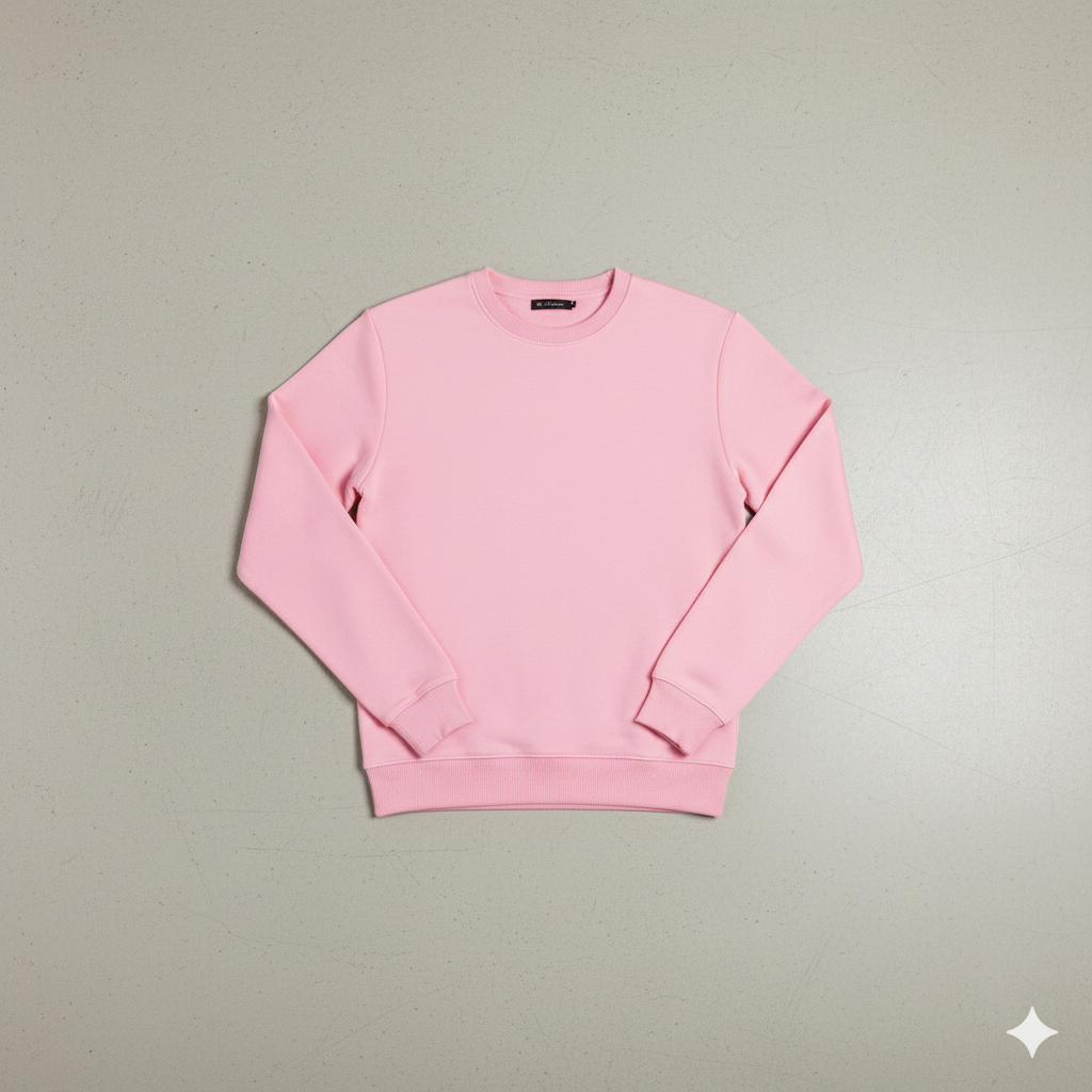 Herren Sweatshirt mit Rundhalsausschnitt