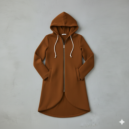 Damen Sweatjacke mit Kapuze & Reißverschluss | Herbst/Winter