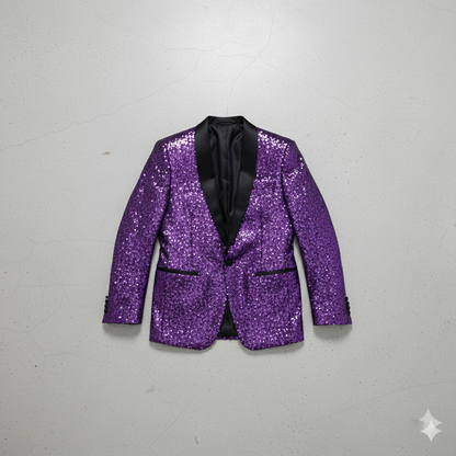 Herren Sakko mit Pailletten | Festlich & Elegant | Slim Fit