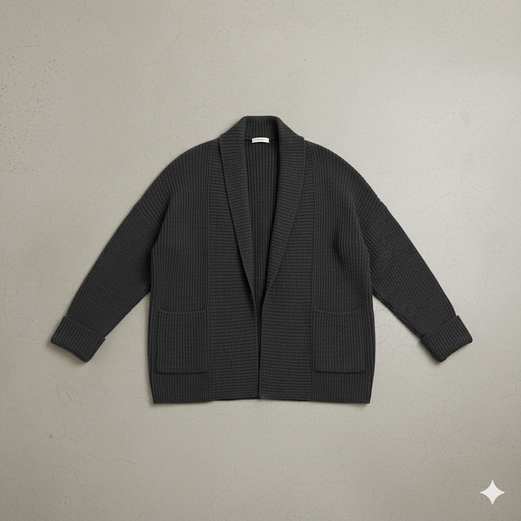 Damen Strickjacke mit Reverskragen | Warm & Lässig Winter