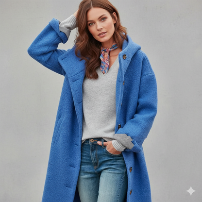 Warmer Damen Mantel aus Teddyfleece | Kuschelig & Elegant für Winter