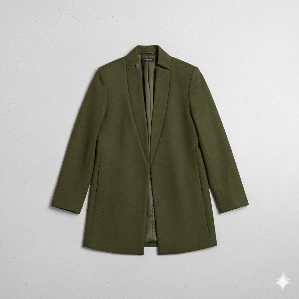 Damen Wollmantel mit Stehkragen | Schmaler Schnitt & Elegant | Herbst/Winter