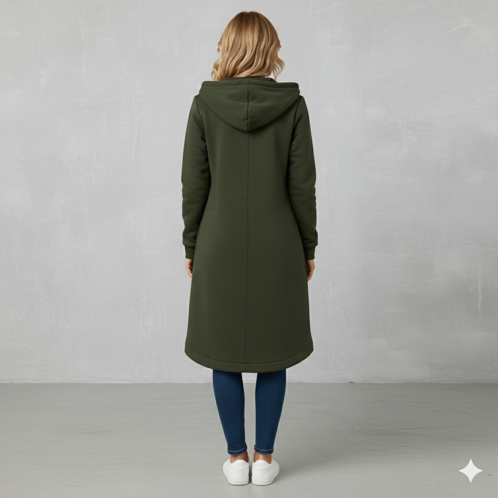 Damen Sweatjacke mit Kapuze & Reißverschluss | Herbst/Winter