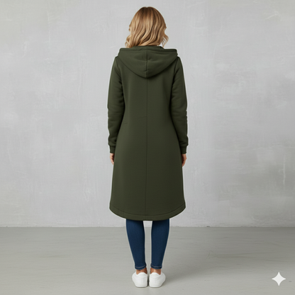 Damen Sweatjacke mit Kapuze & Reißverschluss | Herbst/Winter