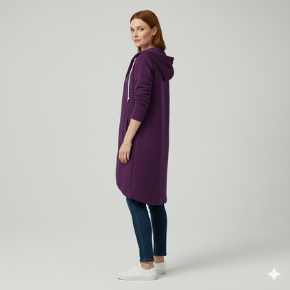 Damen Sweatjacke mit Kapuze & Reißverschluss | Herbst/Winter