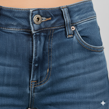 Damen Schlagjeans Low Rise | Retro Fit & Bequem