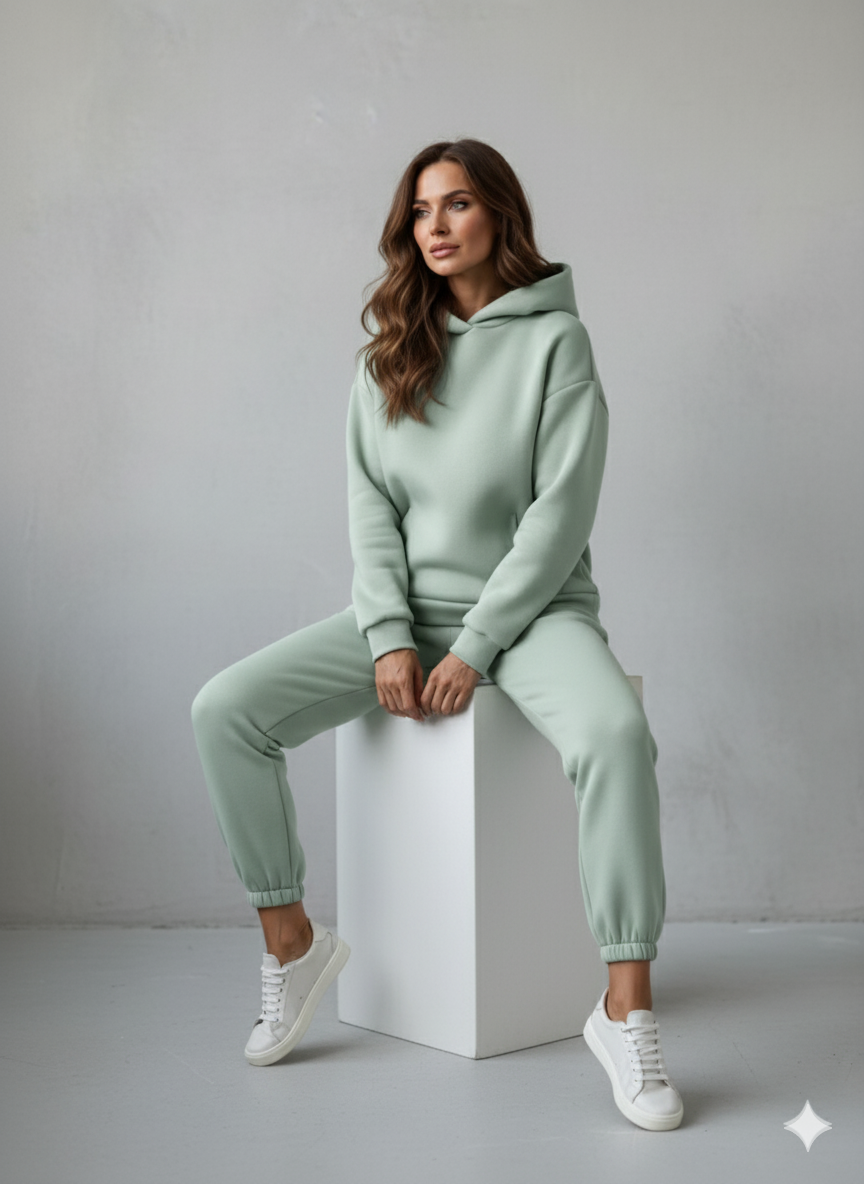 Warmer Damen Hoodie Zweiteiler | Bequem für Herbst & Winter