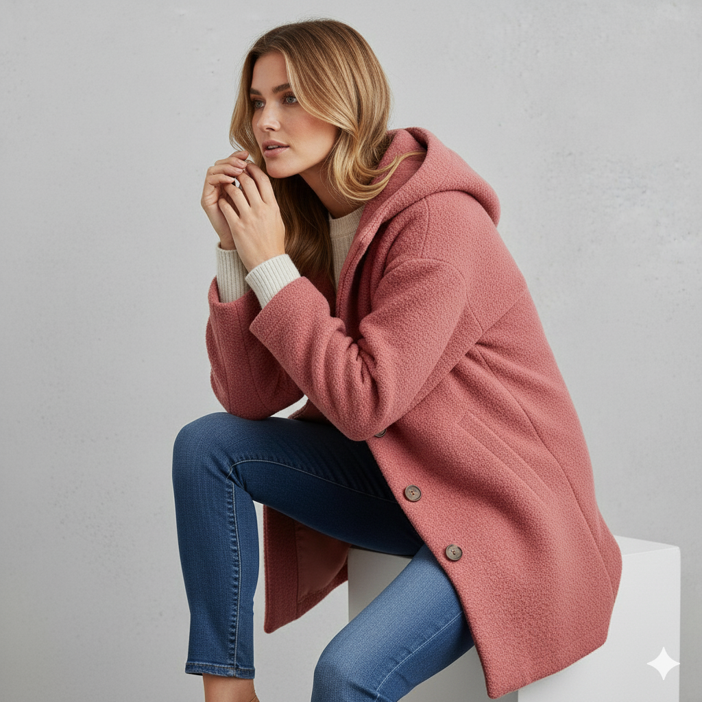 Warmer Damen Mantel aus Teddyfleece | Kuschelig & Elegant für Winter