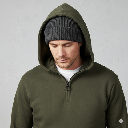 Herren Hoodie mit Reißverschluss | Warm & Bequem | Winter