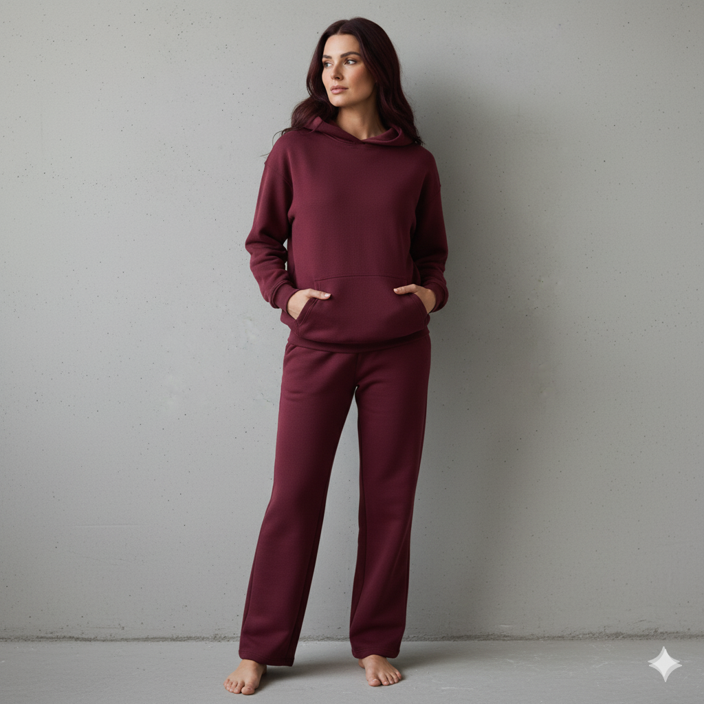 Kuscheliges Damen Set mit Hoodie & Hose