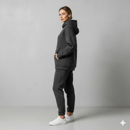 Warmer Damen Hoodie Zweiteiler | Bequem für Herbst & Winter