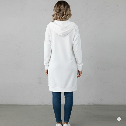 Lässiges Damen Hoodie mit Knopfleist