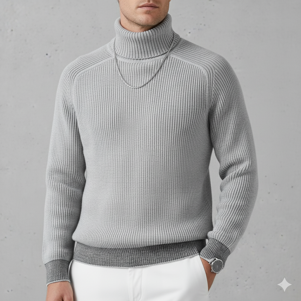 Herren Strickpullover mit Rollkragen | Warm & Elegant | Winter
