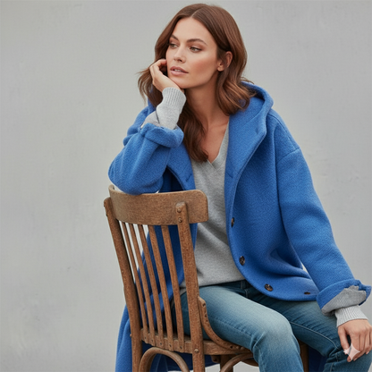 Warmer Damen Mantel aus Teddyfleece | Kuschelig & Elegant für Winter