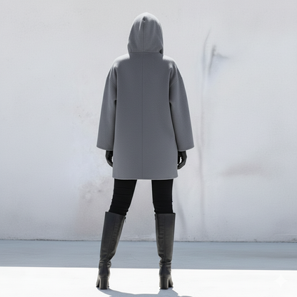 Damen Wollmantel Figurbetont Elegant | Stehkragen | Herbst Winter