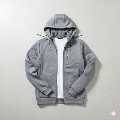 Fleecejacke für Herren mit Kapuze | Warm & Bequem | Herbst