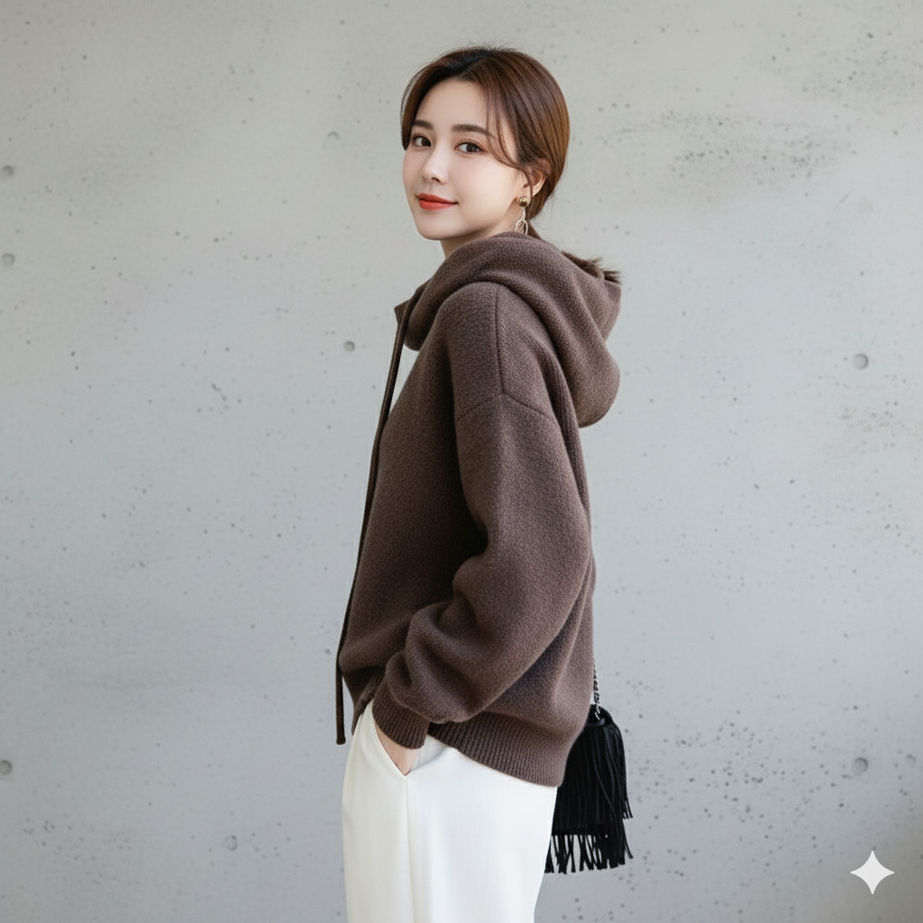 Weicher Damen Kapuzenpullover