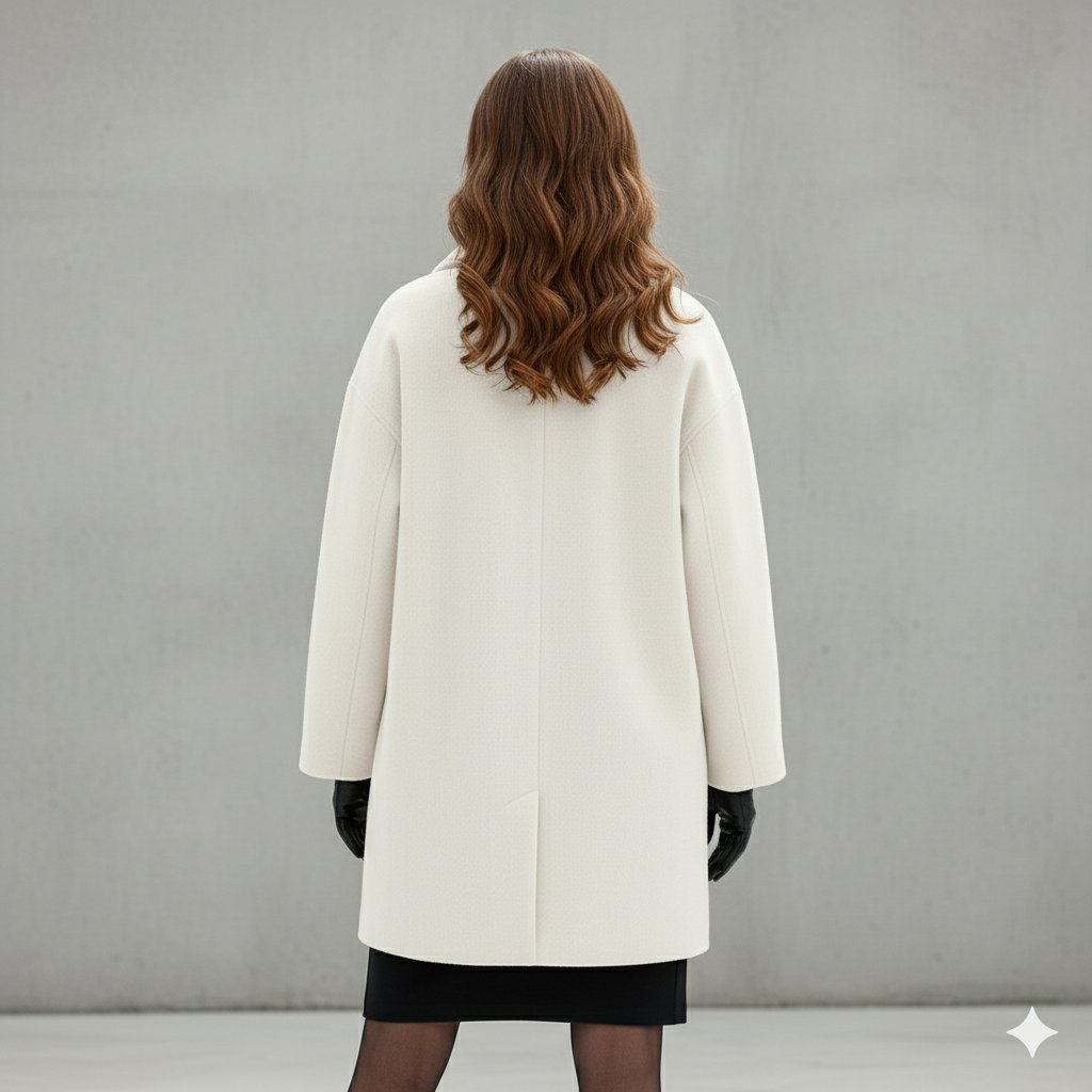 Damen Wollmantel Figurbetont Elegant | Stehkragen | Herbst Winter