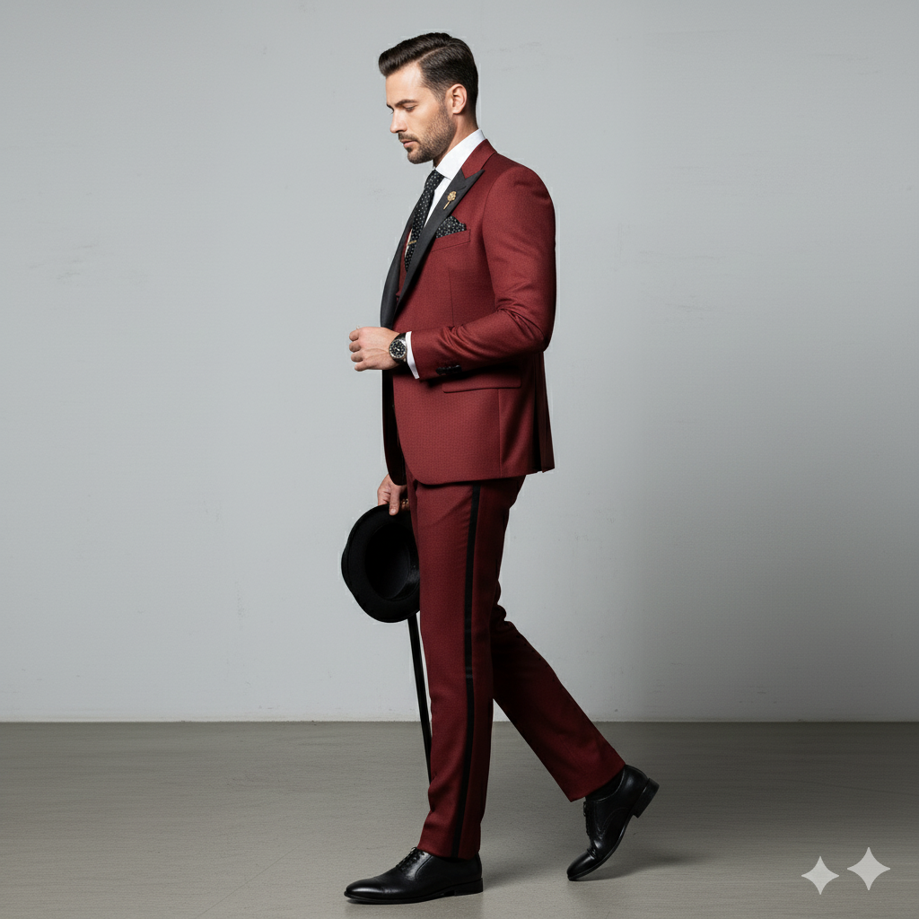 Herren 3-teiliger Anzug Slim Fit | Business Hochzeit Smoking