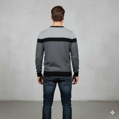 Gemusterter Strickpullover für Herren