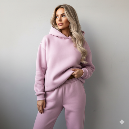 Warmer Damen Hoodie Zweiteiler | Bequem für Herbst & Winter