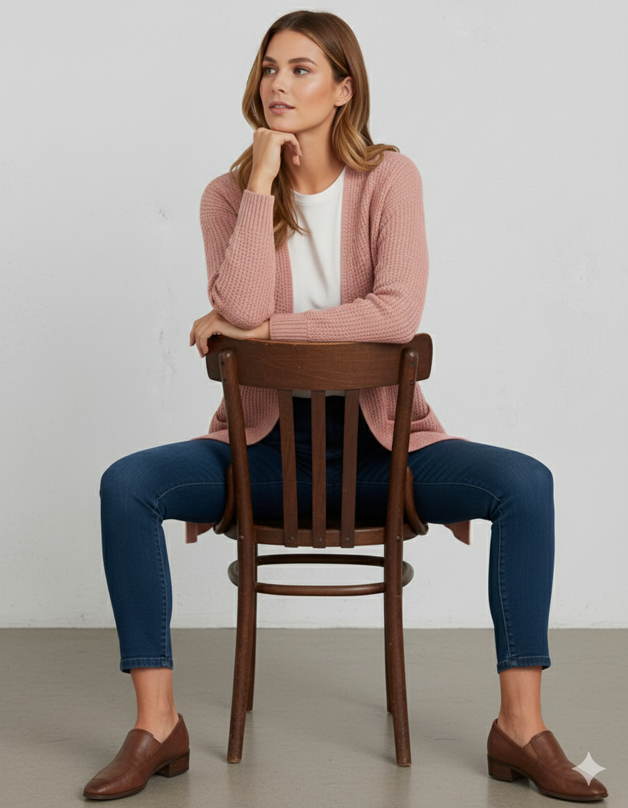 Damen Strickjacke mit Taschen | Locker & Warm | Herbst/Winter