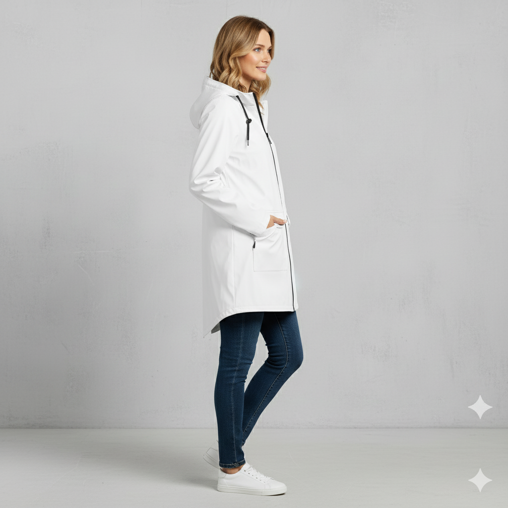 Damen Regenjacke mit Kapuze | Leicht & Wasserdicht | Übergang