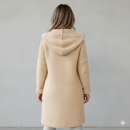 Damen Strickjacke mit Kapuze | Locker & Warm für Herbst Winter