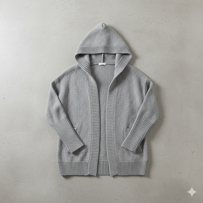Damen Strickjacke mit Kapuze | Lässig & Übergang