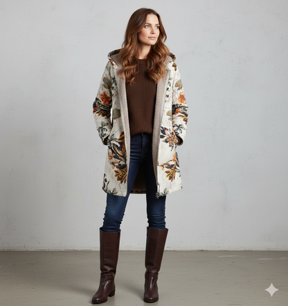 Damen Fleecejacke mit Kapuze | Plüsch & Kuschelig | Herbst/Winter