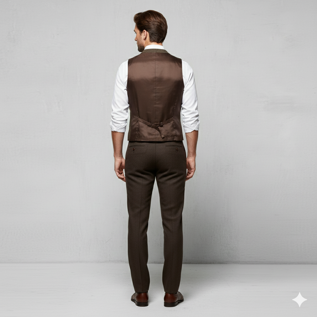 Herren Weste mit Fischgrätenmuster | Elegant & Modern | Herbst/Winter