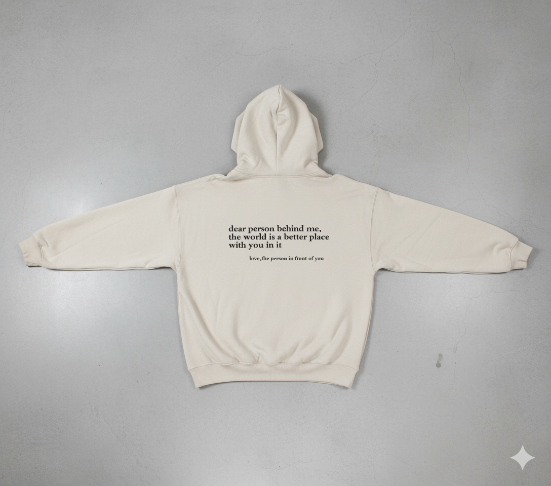 Lässiger Damen Hoodie mit Rückendruck