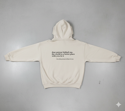 Lässiger Damen Hoodie mit Rückendruck