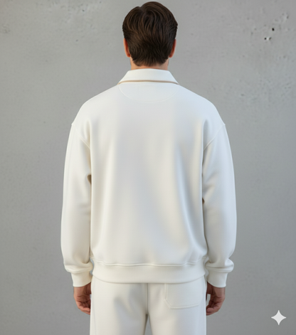 Lässiger Herrenpullover mit Reverskragen | Bequem | Freizeit