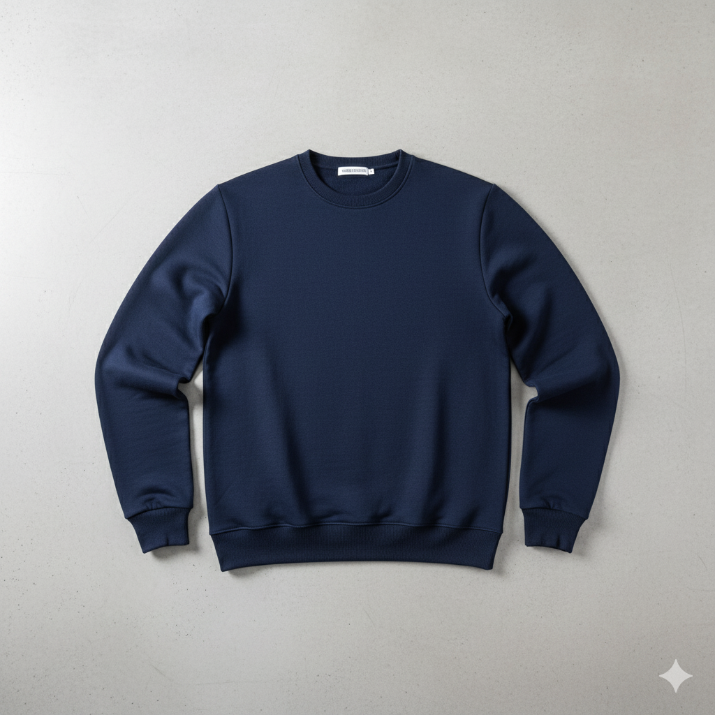Herren Sweatshirt mit Rundhalsausschnitt