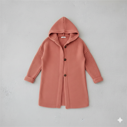 Damen Strickjacke mit Kapuze | Locker & Warm für Herbst Winter