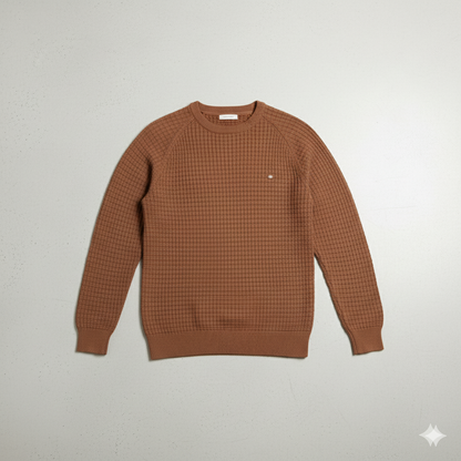 Herren Baumwollpullover mit Karomuster | Modern & Bequem