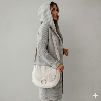 Damen Strickjacke mit Kapuze | Locker & Warm für Herbst Winter