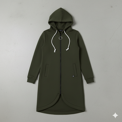 Damen Sweatjacke mit Kapuze & Reißverschluss | Herbst/Winter