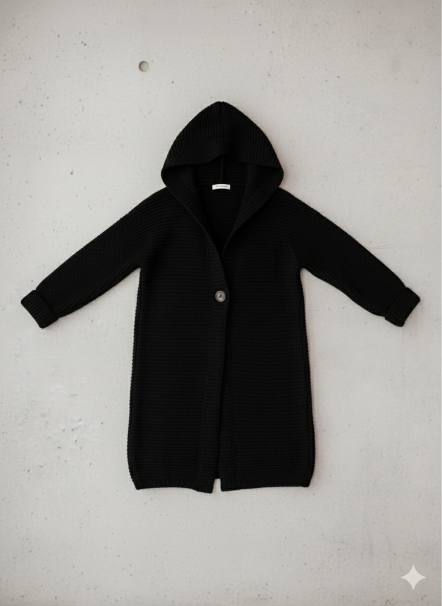 Damen Strickjacke mit Kapuze | Locker & Warm für Herbst Winter