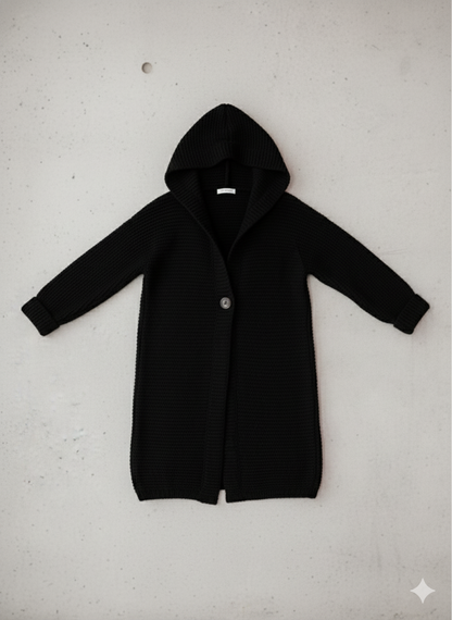 Damen Strickjacke mit Kapuze | Locker & Warm für Herbst Winter