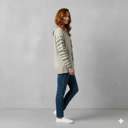 Weicher Damen Hoodie mit Tierprint