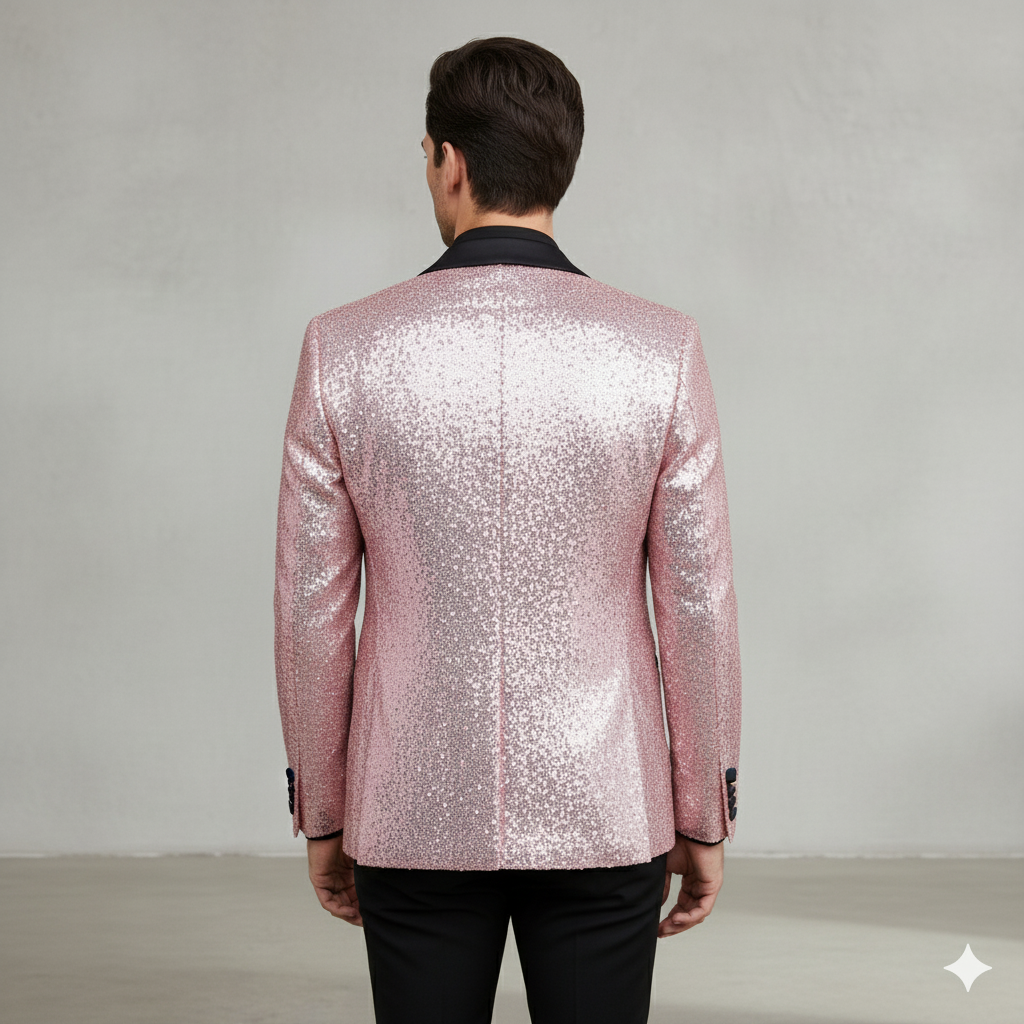Herren Sakko mit Pailletten | Festlich & Elegant | Slim Fit