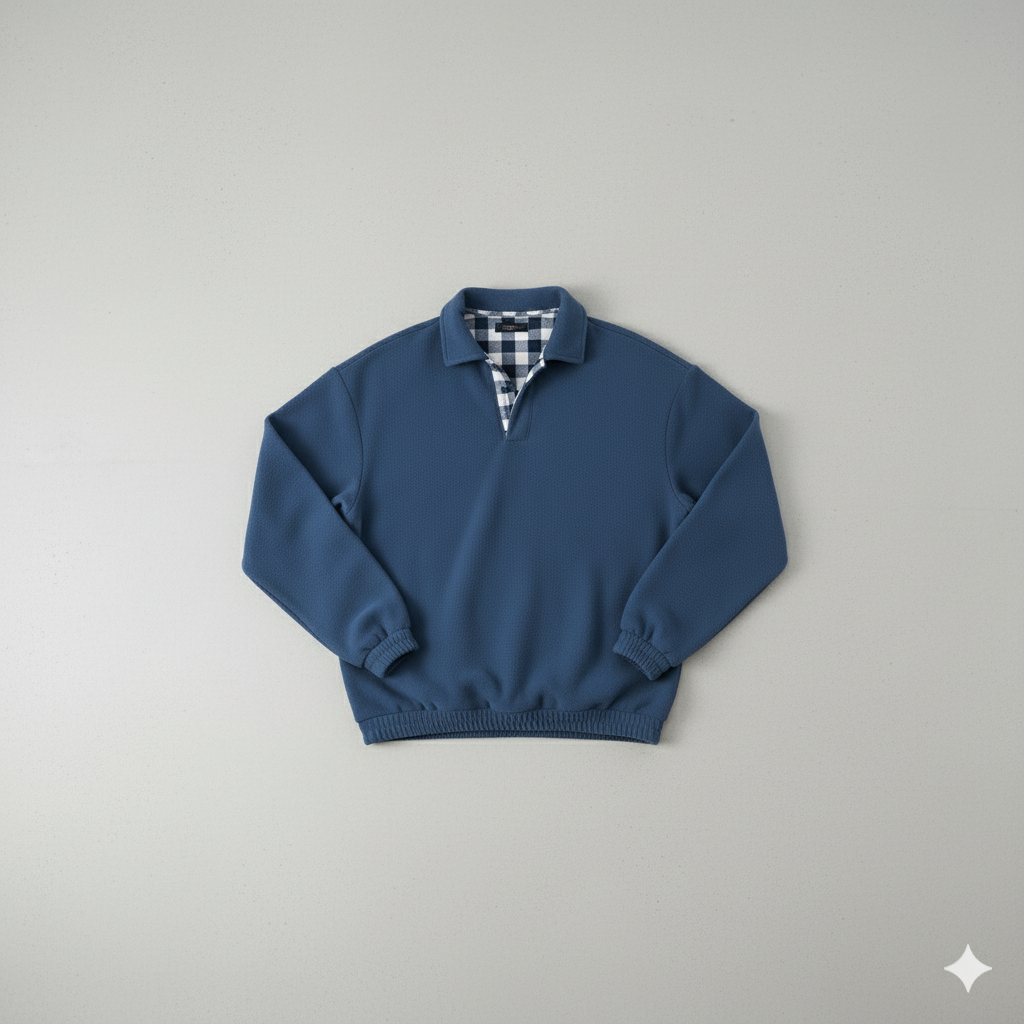 Lässiger Herrenpullover mit Reverskragen | Bequem | Freizeit